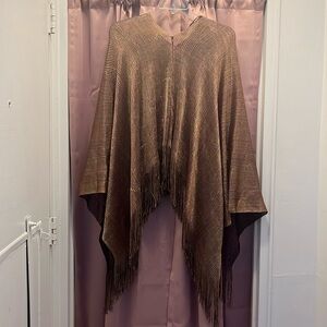 Cato Gold and Purple Shawl